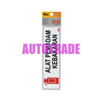 KRIS SIGN ACRYLIC STICKER ANODIZED AKRILIK STIKER PEMADAM KEBAKARAN
