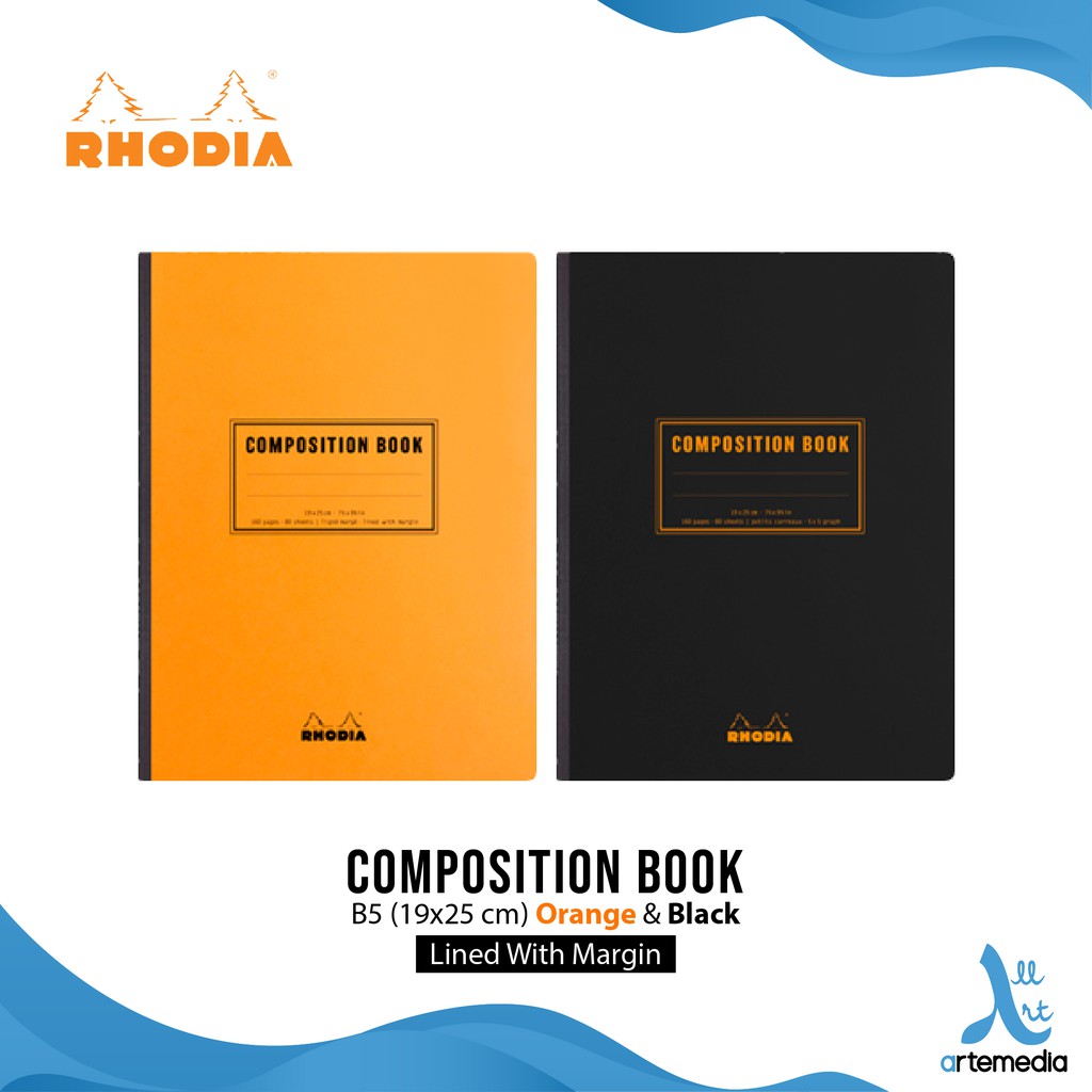 

Rhodia Composition Book B5 Lined With Margin Notebook Buku Catatan