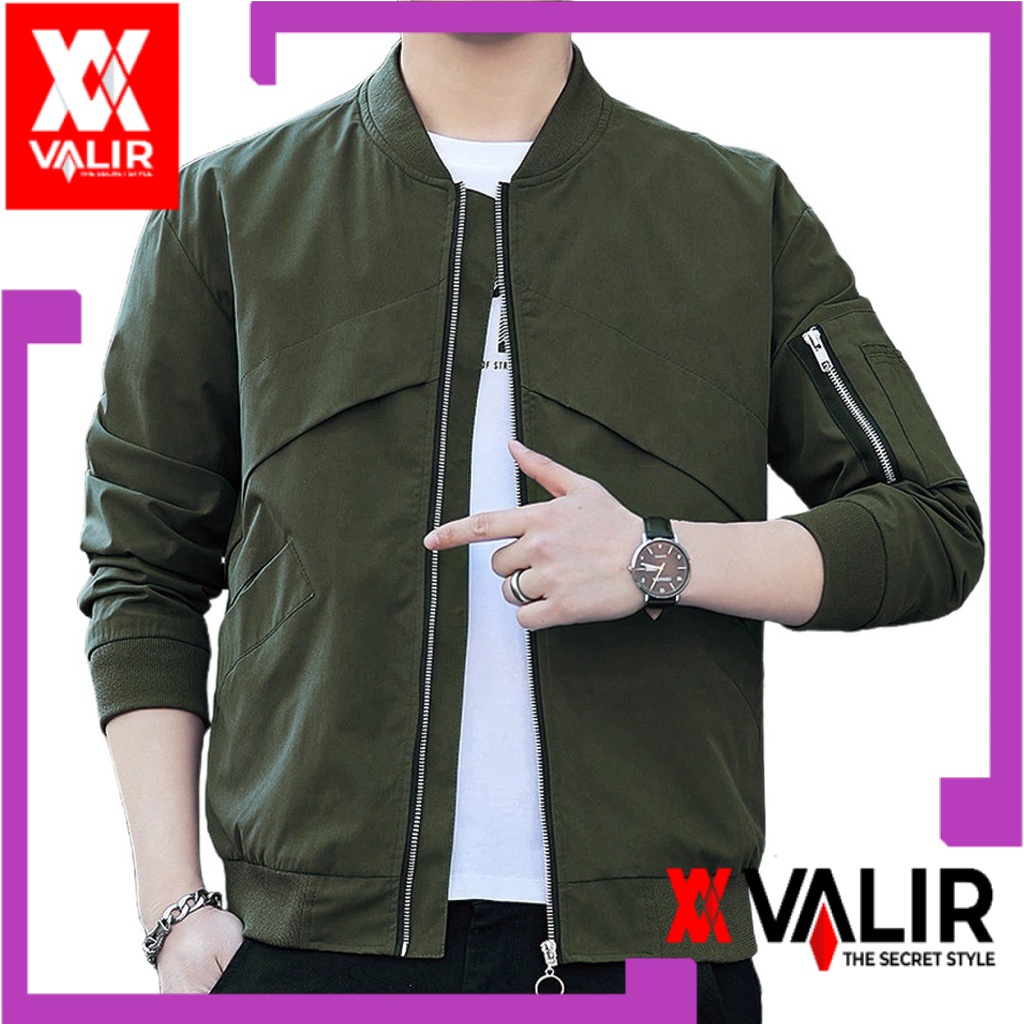 Valir jaket tebal pria fizime  Casual Multifungsi Hitam 600gr - 1pcs