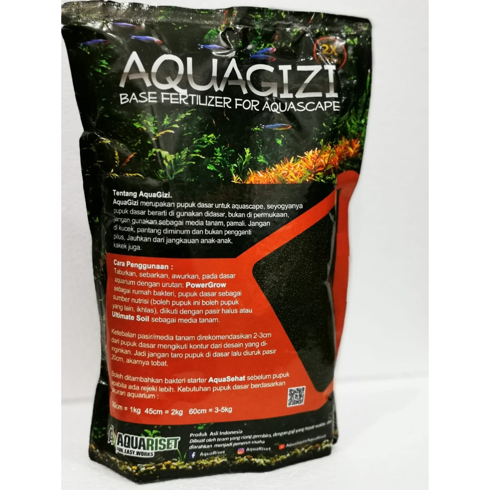 Termurah !!! pupuk dasar aquarium aquascape aqua gizi aquagizi isi 1kg