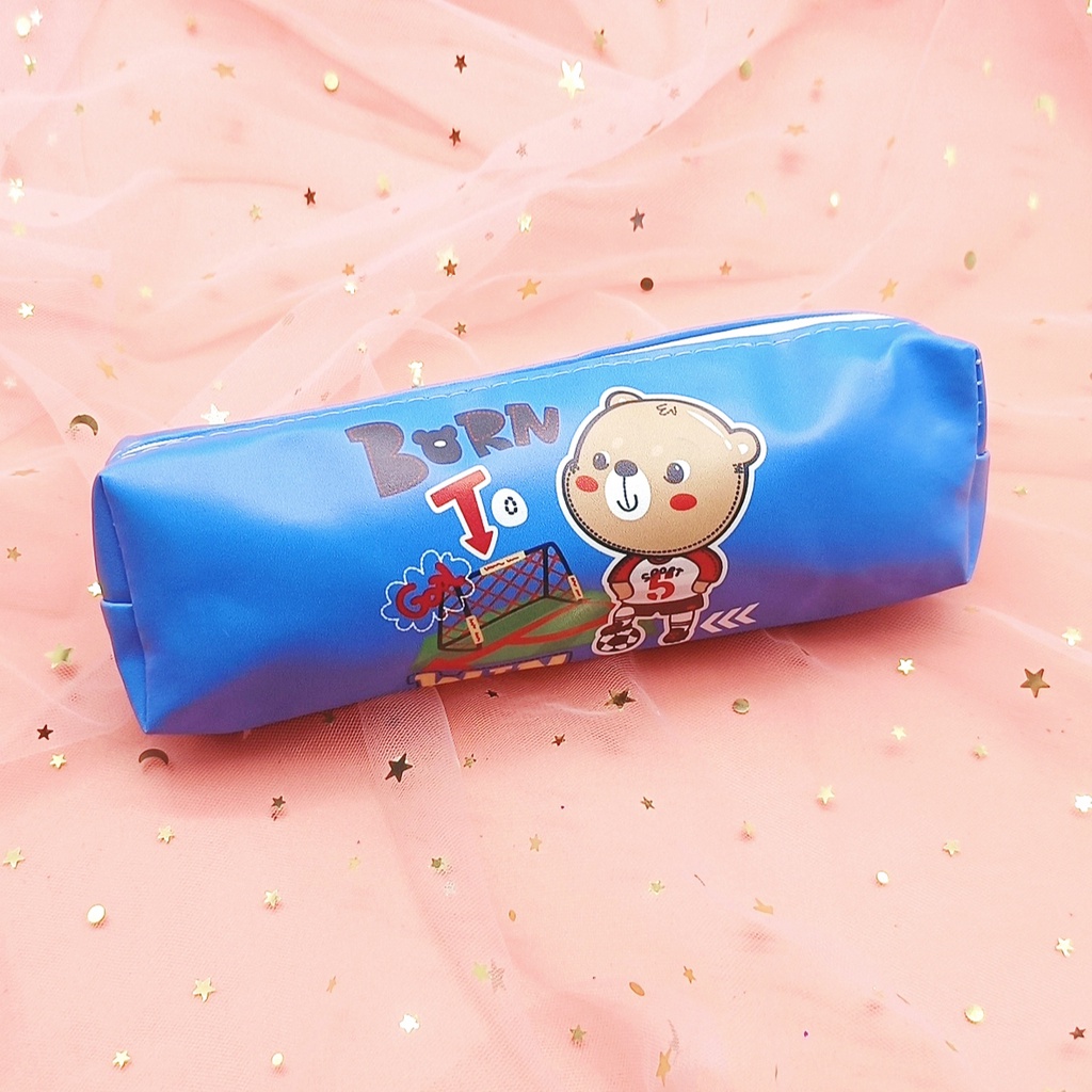 COD KOTAK PENSIL MOTIF LUCU UNIK / TEMPAT PENSIL / KOTAK PULPEN / TEMPAT ALAT TULIS PGS-BIRU A