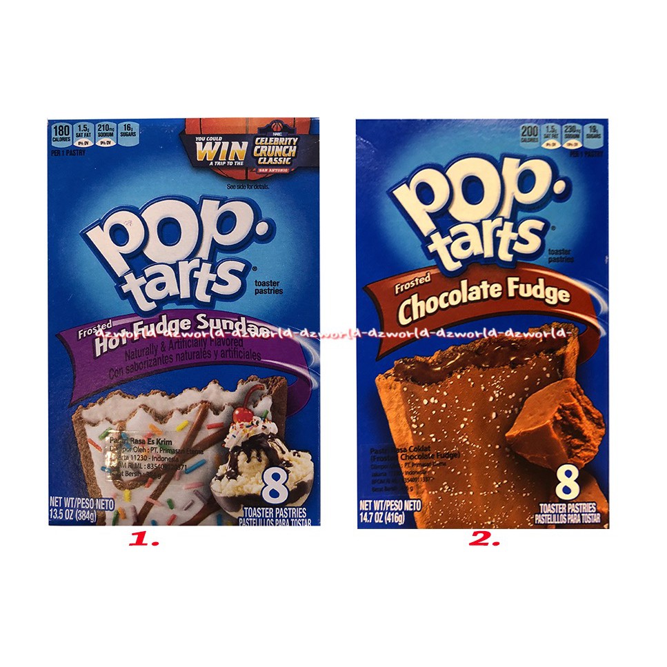 Pop Tarts Chocolate Fudge Sundae 8 Toaster Pastries 384gr