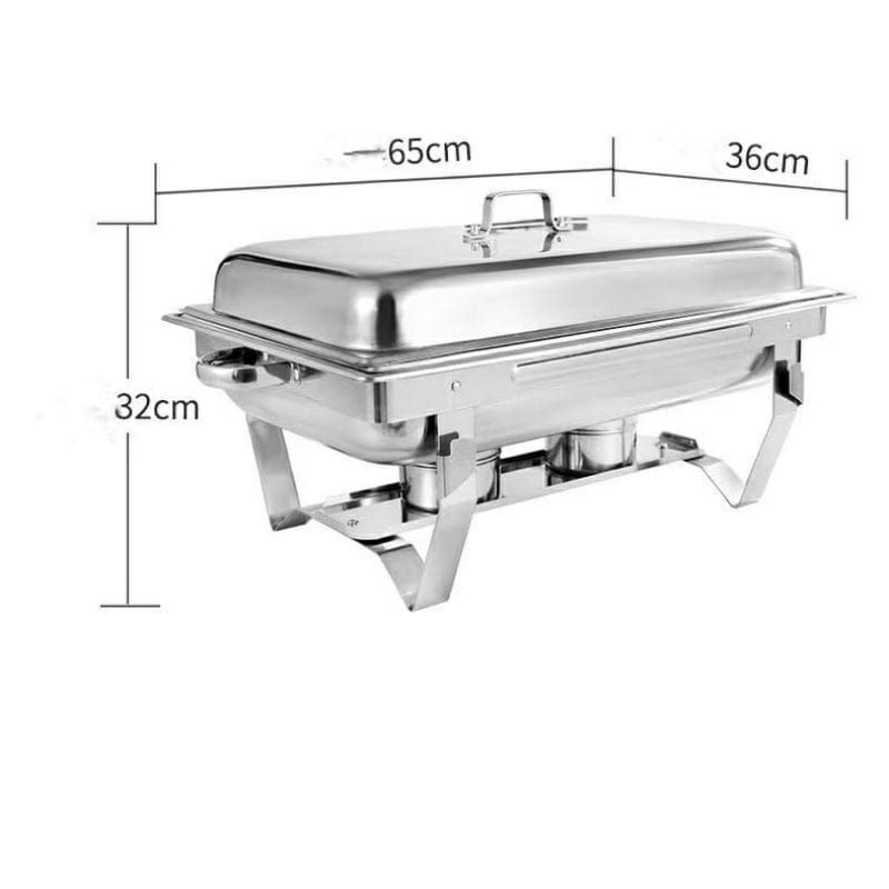 Chafing dish 1 sekat,2 sekat 11 Liter / tempat pemanas makanan,tempat prasmanan, wadah saji