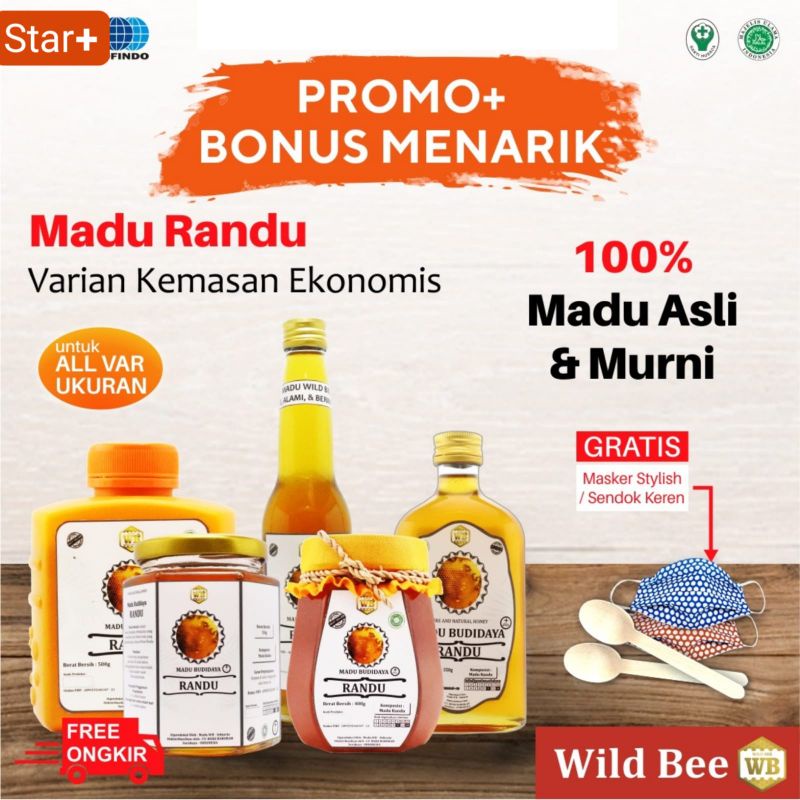 

Madu Randu / Lebah Apis Mellifera, Madu Hutan Asli Murni Nusantara Wild Bee