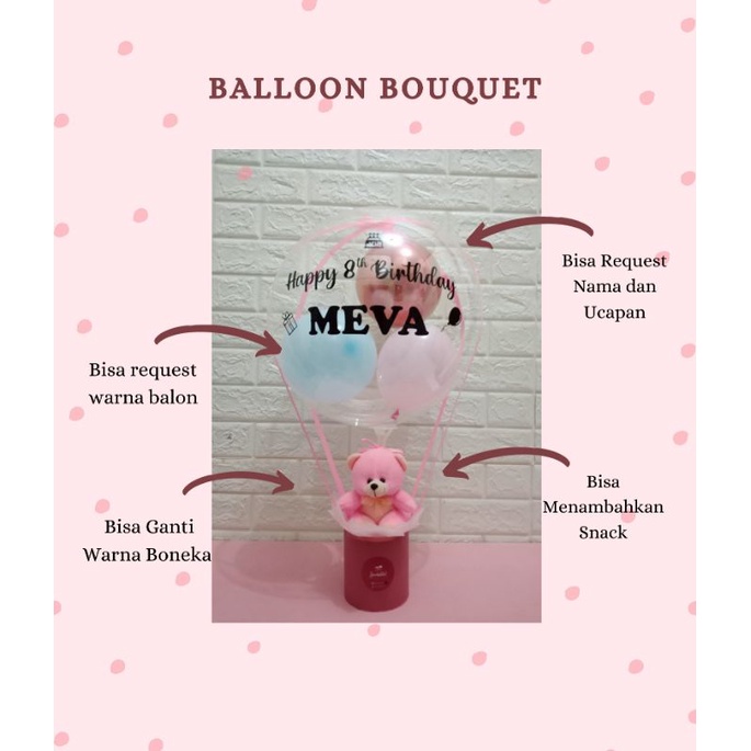 Balon Bouquet / buket balon ulang tahun / buket balon wisuda / bouquet wisuda / bouquet ulang tahun 