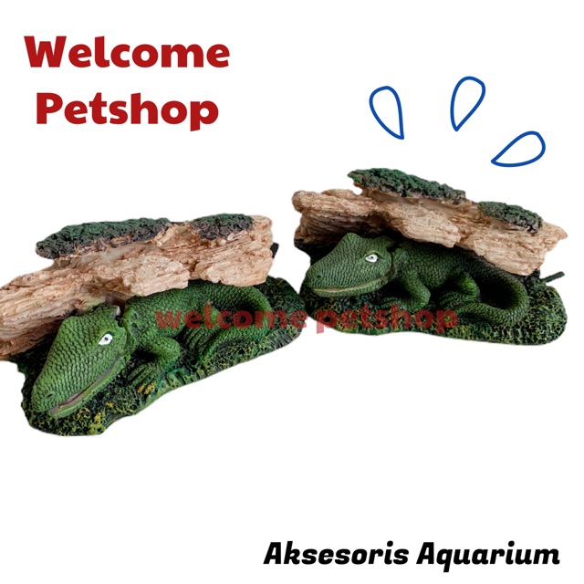 Buaya Batu / Aksesoris Aquarium / Hiasan Aquarium