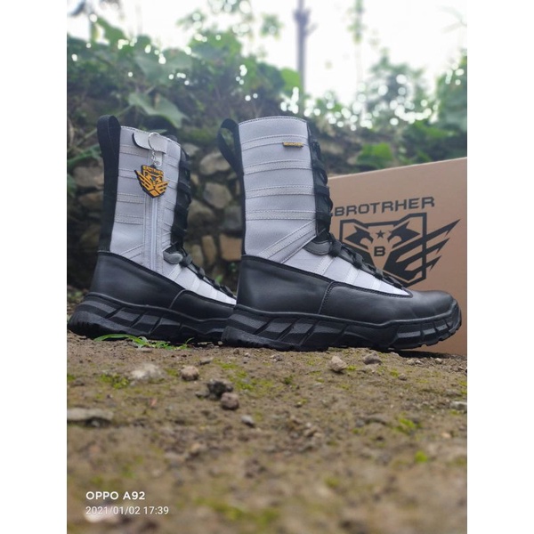 Sepatu Pdl Provost New Ninja Tni Kulit Asli Anti Air Pakai Resleting Merk Brotrher Murah