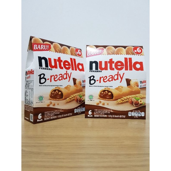 

Nutella B-Ready / Nutella bready 132 gr | Cokelat isi 6 pack