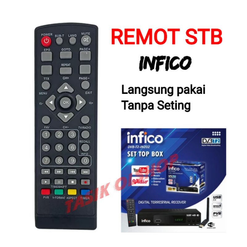 INFICO REMOT SET TOP BOX STB DIGITAL INFICO