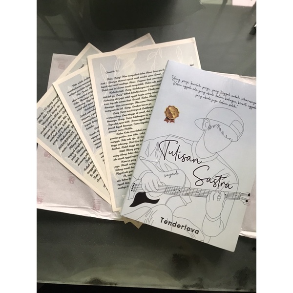Tulisan Sastra novel karya tenderlova dengan bonus 3 surat + postcard original