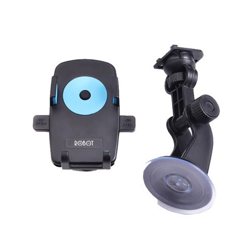 Dudukan Stand Holder Car Motor mobil Robot RT-CH01 RT CH01 360 Rotatable Blue Black smartphone HP