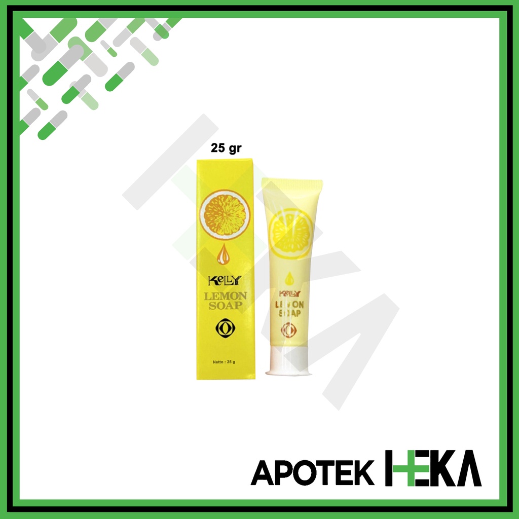 Kelly Lemon Soap 25 gr 75 gr Krim Sabun Muka Facial Wash Clean Nourish (SEMARANG)