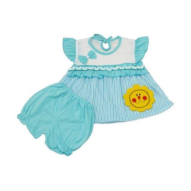 Setelan Baju Bayi Motif Matahari/Baju Bayi Perempuan/Dress Bayi