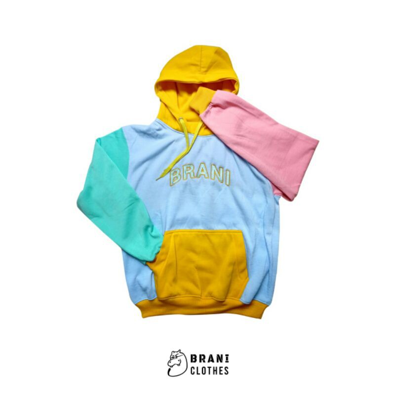 RAINBOW HOODIE JUMPER TRICOLOR