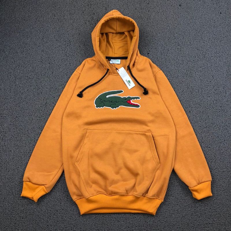 HODDIE LACOSTE LOGO BASIC YELLOW | OUTERWARE | SWEATER