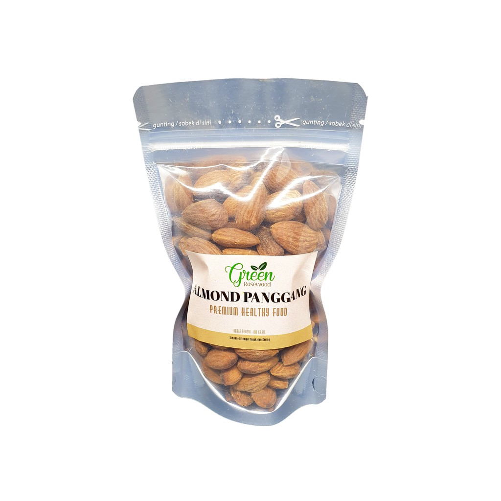 

KACANG ALMOND PANGGANG 100 GRAM / ROASTED ALMOND 100 GR / ALMOND BLUE DIAMOND / KACANG ALMOND ROASTED PREMIUM