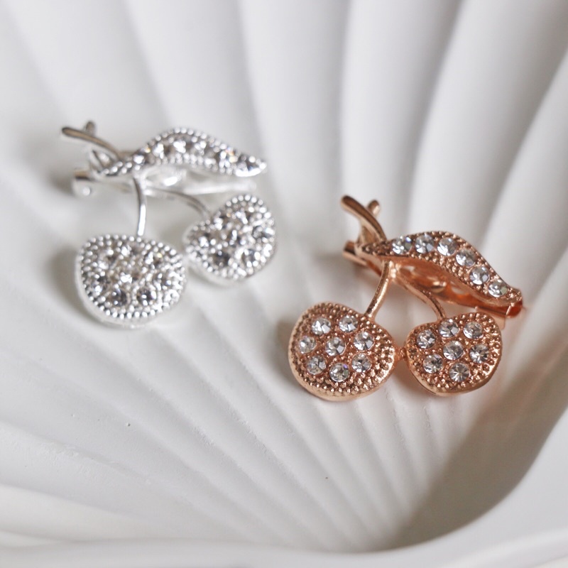 Bros Merak Angsa Pita Kupu Bunga Apel cherry Capung bros Part 2/ Bros Jilbab / Bros Hijab / Bros Dada / Bros Laris / Brooch-SET2pcs MinduCherrys