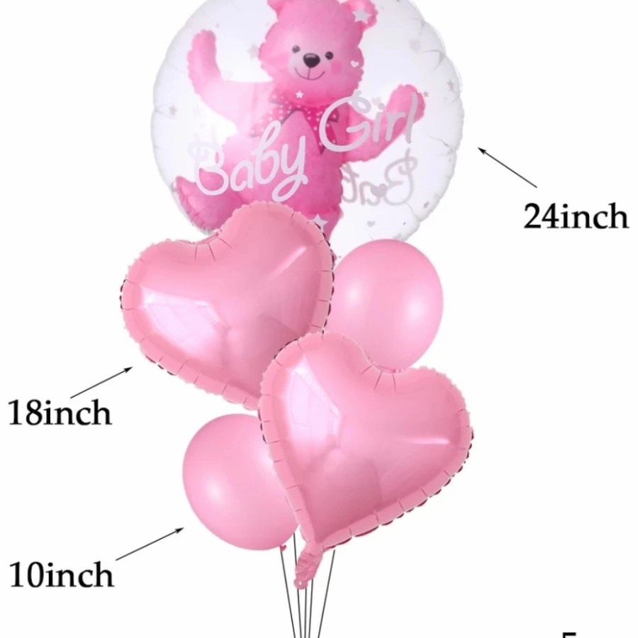 balon foil reveal gender boy or girl baloon