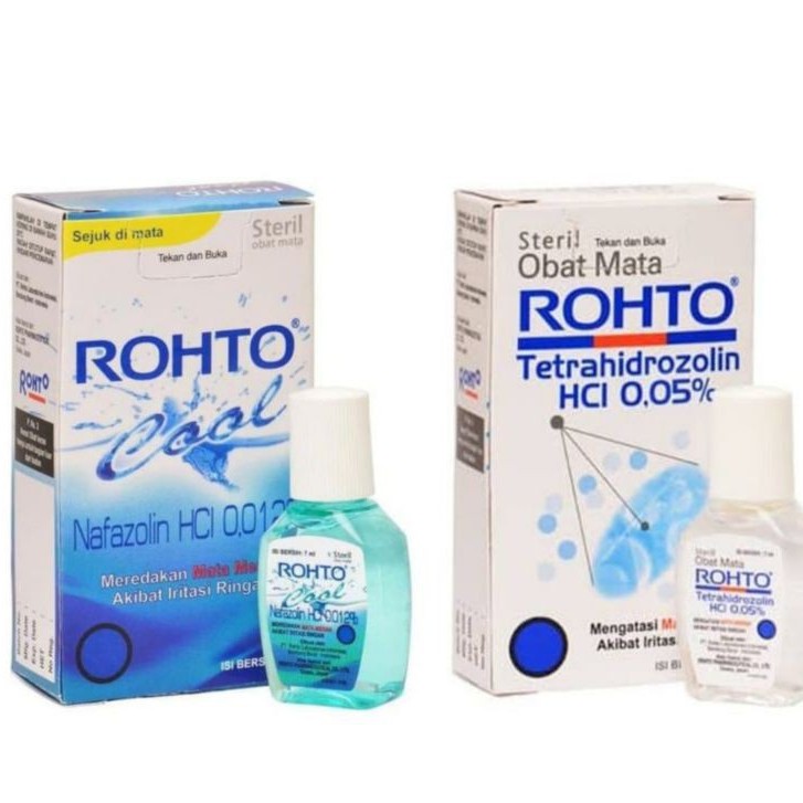 Rohto Obat Tetes Mata 7mL (Cool / Steril) Mata Merah / Mata Iritasi / Pelembab Mata