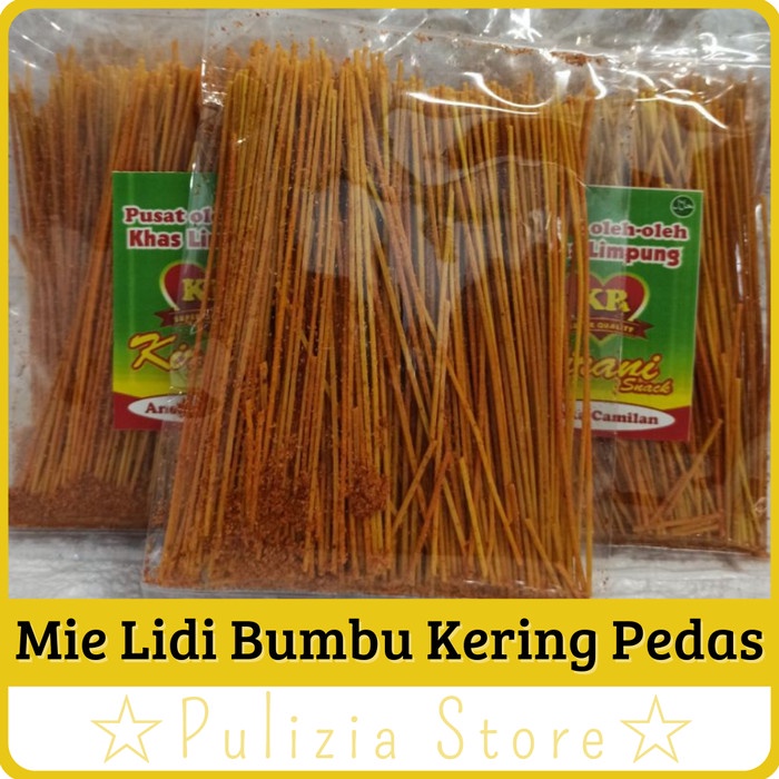 

Mie Lidi Pedas Bumbu Kering Enak Gurih Renyah - Pedas