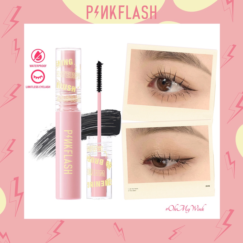 ORI BPOM PINKFLASH WATERPROOF MICRO BRUSH MASCARA PF-E10