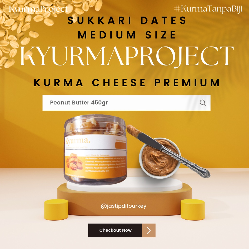 

KURMA ISI PEANUT BUTTER LUMER PREMIUM KURMA CREAM PEANUT BUTTER KURMA PREMIUM SELAI KACANG TANPA BIJI 450gr