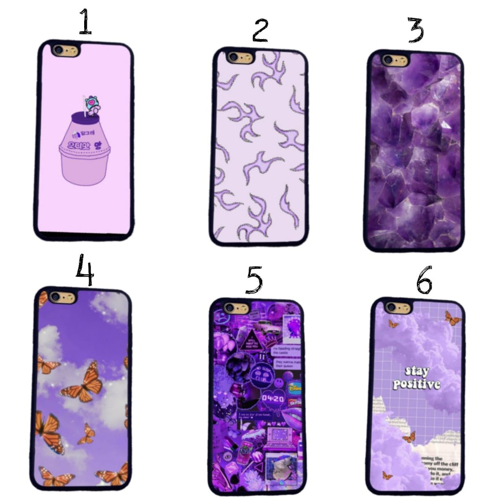 CASE LILAC/PURPLE HARDCASE/SOFTCASE PREMIUM OPPO/VIVO/IPHONE/SAMSUNG/ASUS/LENOVO/XIAOMI/REALME