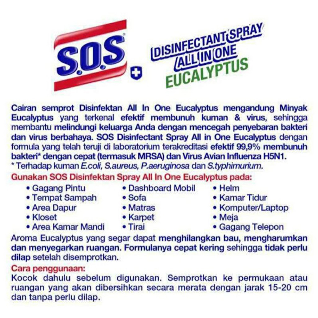 SOS Disinfectant Spray All In One - 250ml