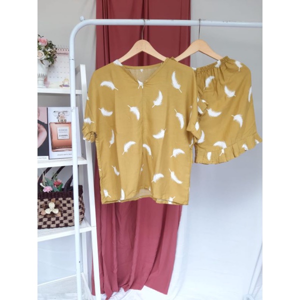 ALICIA SET CELANA PENDEK / PIYAMA RAYON PENDEK / BAJU TIDUR RAYON / GROSIR PIYAMA SOLO / BABYDOLL RE