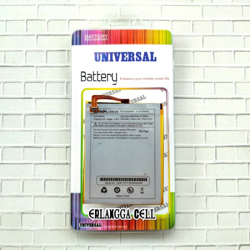 BATRE BATERAI LAVA IRIS 870 LEB110 / LAVA IRIS 870 4G / LAVA LEB110