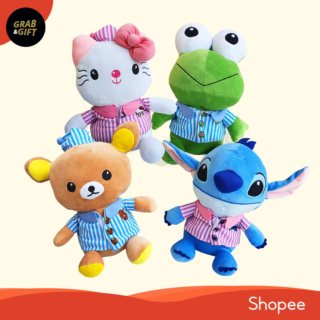 BONEKA Pajama Series Stitch Keroppi Rilakkuma Hello Kitty