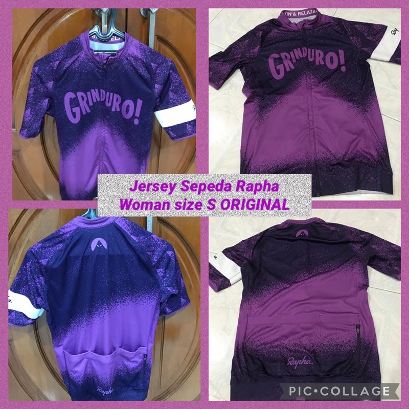 Jersey Sepeda RAPHA WOMAN PURPLE SIZE S ORIGINAL RAPHA