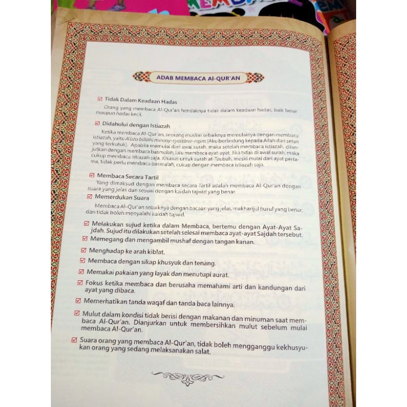 AL QUR'AN BESAR  Al MISBAH A4, AL QURAN TAJWID WARNA,(21×30CM)