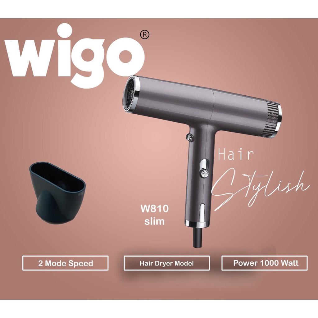 WIGO Hair Dryer W-810 Slim Hairdryer Pengering Rambut 1000W Terbaru