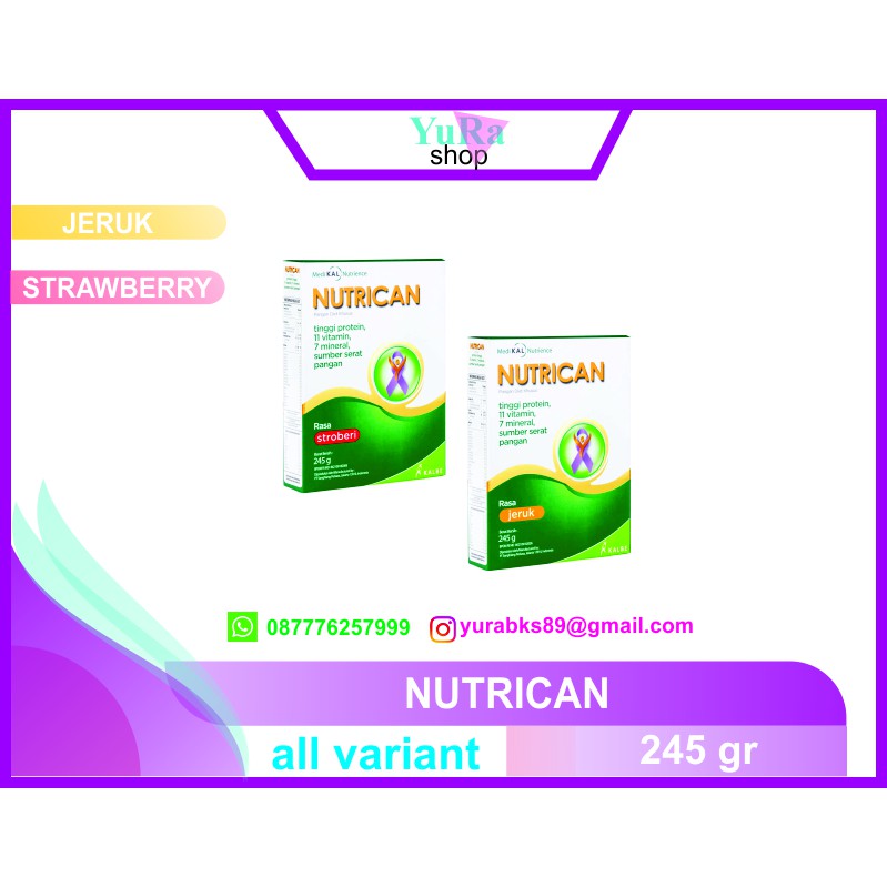 

NUTRICAN JERUK & STRAWBERRY 245 gram