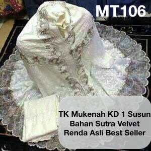 alat sholat wanita/mukena satin list bunga/mukena bordir bunga/mukena kd2/mukena kd 1susun