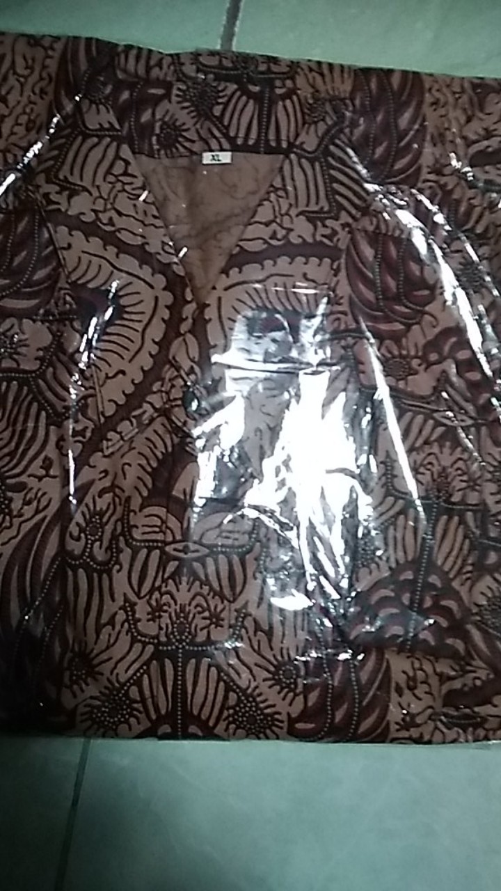 Bswart Batik Hrb026 Kenongo Lengan Panjang Padi Pekalongan M L Xl Batik Pria Murah Modern Grosir