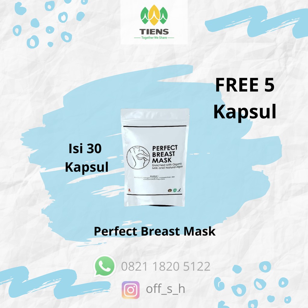 Pembesar Payudara & Pengencang Payudara Isi 30 Kapsul + FREE 5 Kapsul