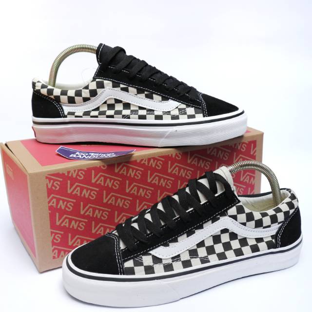 vans old skool checkerboard black