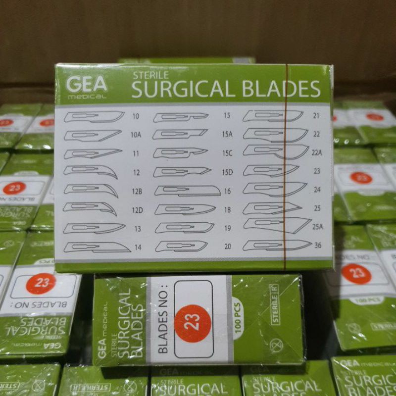 Pisau Bedah GEA no 23 / Surgical Blade / Bisturi / Mata Pisau