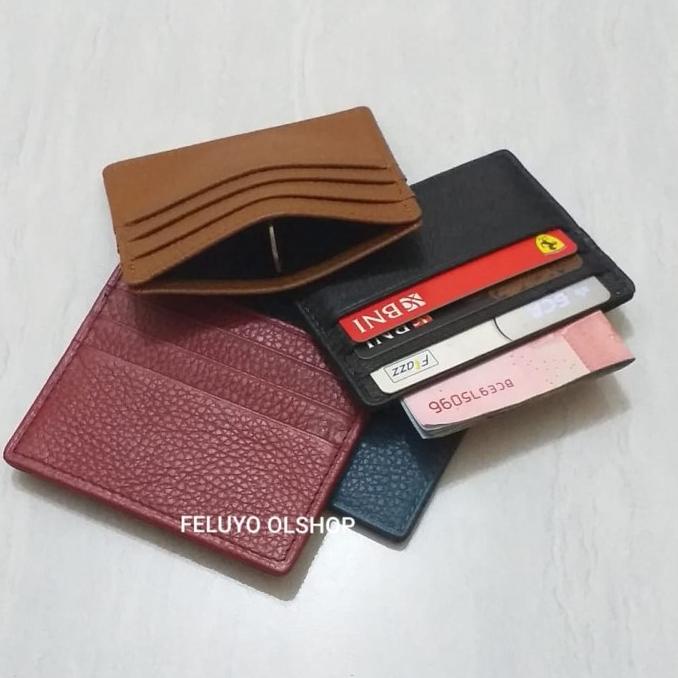 

Office & Stationery | Document Organizer | Dompet Kartu Kulit Card Holder Kulit Slim P02 | Best Seller