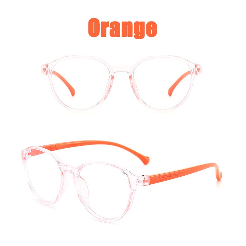 COD Kacamata Anak Anti Radiasi Kacamata anak Pelindung Anti Cahaya Biru Yang Fleksibel S-Anak-Orange