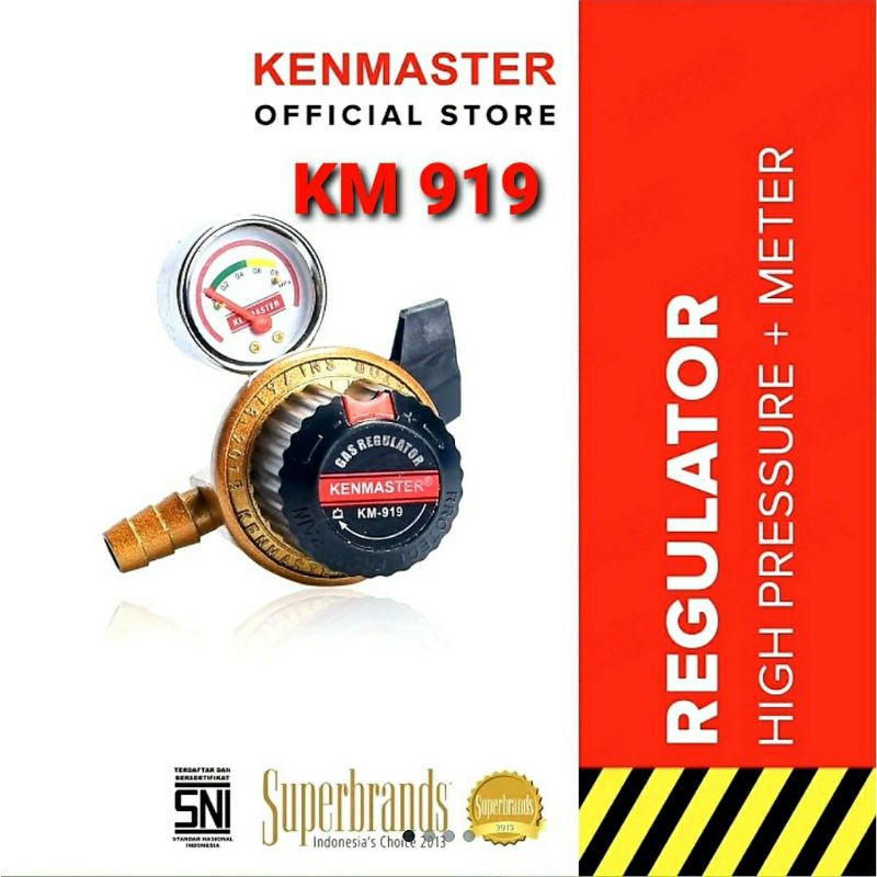 Regulator Kenmaster KM - 919 Regulator   ,  HP  , High Pressure SNI Tekanan Tinggi