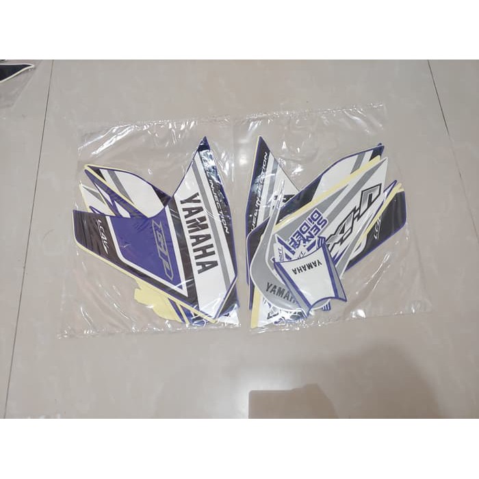 Stiker Bodi &amp; Lis Body &amp; Striping Vixion Gp Biru Putih