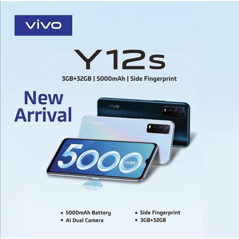 VIVO Y12S RAM 3GB ROM 32GB - Garansi Resmi Vivo