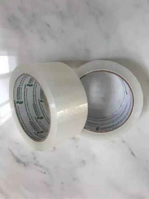 Isolasi lakban GOLDTAPE 2 inch 90 yard / isolatip solasi solatip 48mm bening