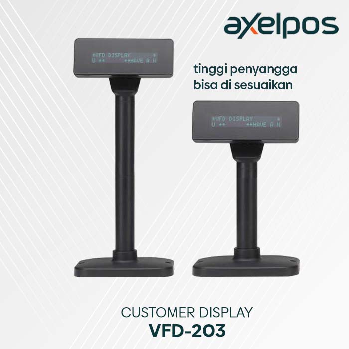 CUSTOMER DISPLAY INDOMARET POLE DISPLAY VFD 203 - VFD203 USB