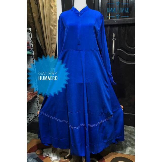 Gamis Benang Timbul BIRU BENHUR KLOK