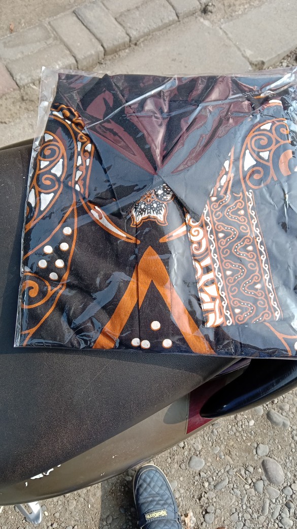 Batik Pria Permata Hitam Lapis Furing Katun Halus Sragenn Size M-xxl High Quality Asli Solo