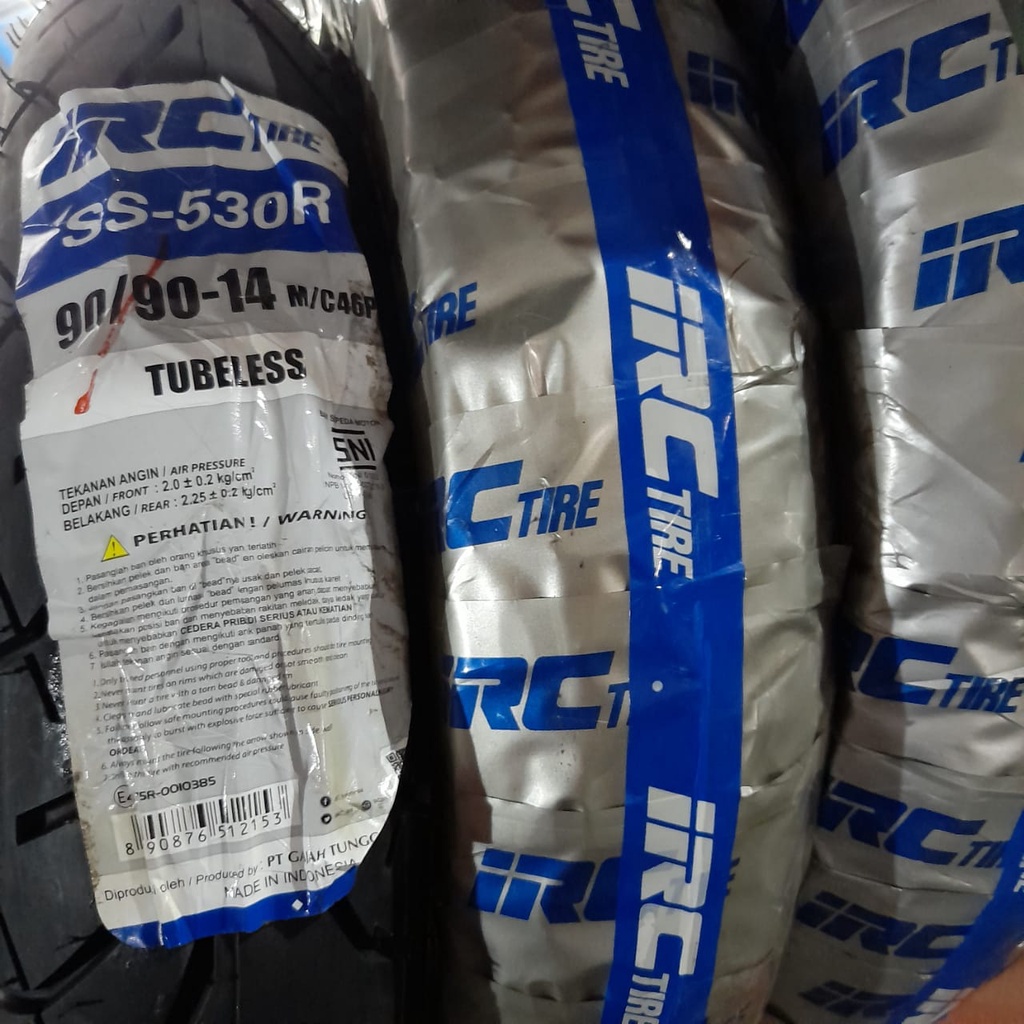 Ban matic tubeless IRC SS530 90 90 14 beat mio vario SS530R